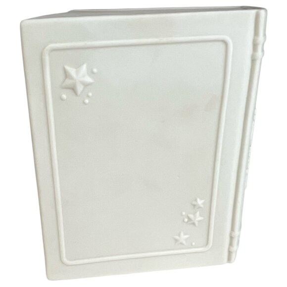 Dept 56 Snowbabies Bank Pennies from Heaven Ceramic Winter Tales Book Shape VTG - Picture 4 of 8